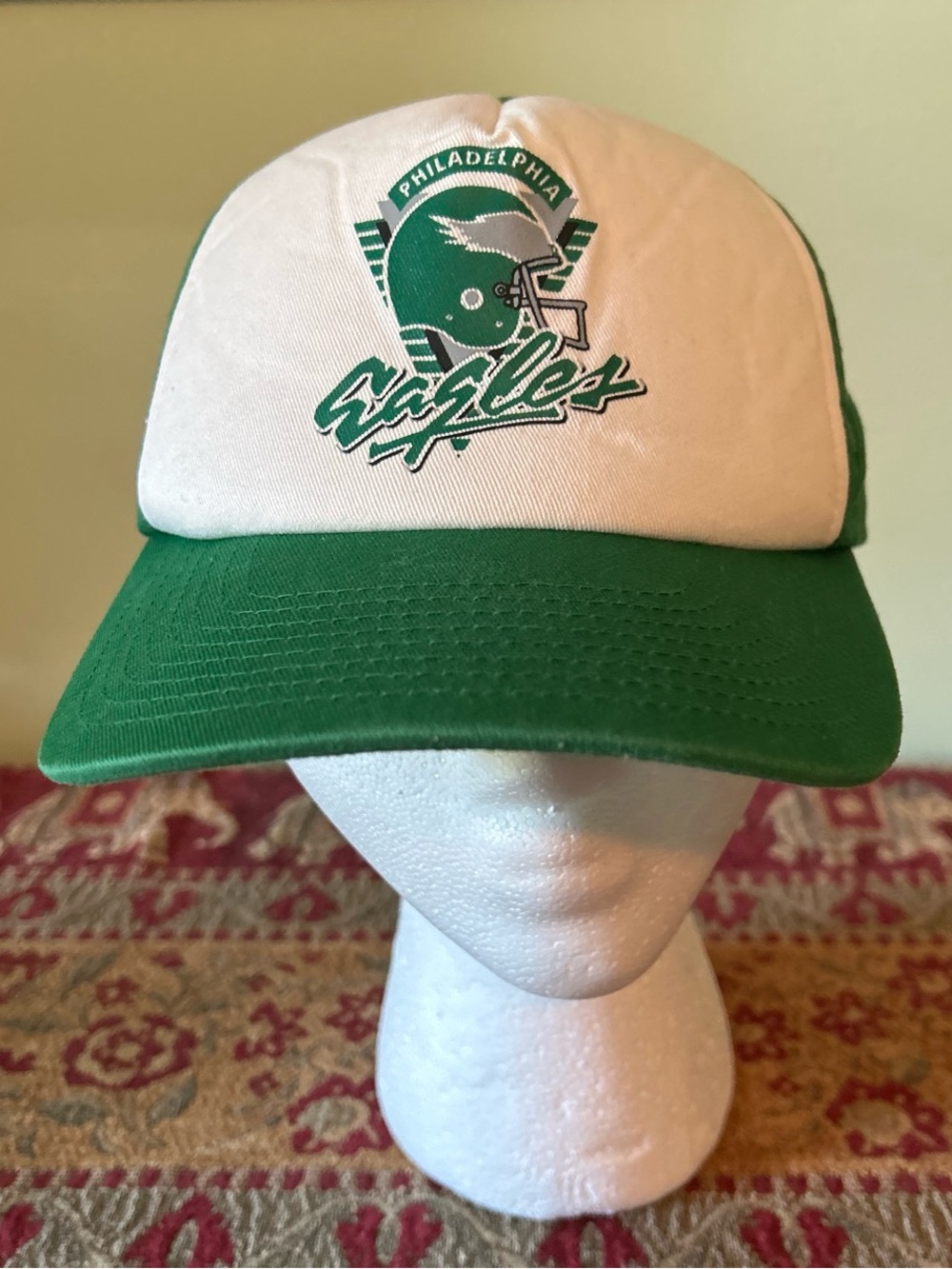 Mitchell & Ness Philadelphia Eagles Green White SnapBack Hat
